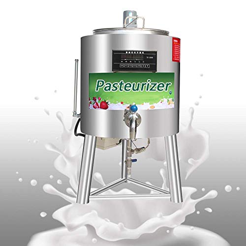 MXBAOHENG Pasteurizador Comercial Máquina de Pasteurización para Leche Jugo Cerveza Acero Inoxidable Esterilización Desinfección (220 V, 30 L)