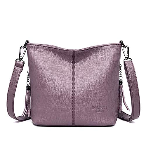 N / A Bolsos Cruzados de Mano para Mujer Bolsos Bolsos de Hombro de Cuero para Mujer Bolsos de diseñador Mujeres de 25 cm x 10 cm x 21 cm