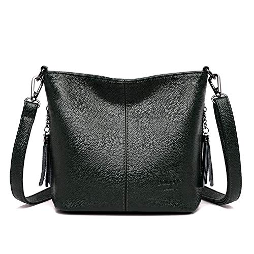 N / A Bolsos Cruzados de Mano para Mujer Bolsos Bolsos de Hombro de Cuero para Mujer Bolsos de diseñador Mujeres de 25 cm x 10 cm x 21 cm