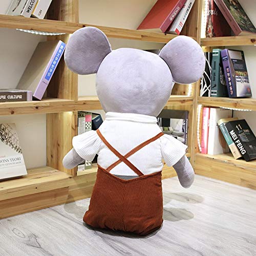 N / A Enorme Lindo ratón Juguetes de Peluche Adorable Pareja de Animales Ropa de Vestir muñeca de Peluche Suave bebé apaciguar Juguetes Regalo para niñas 80cm