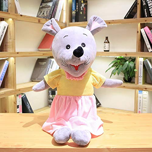 N / A Enorme Lindo ratón Juguetes de Peluche Adorable Pareja de Animales Ropa de Vestir muñeca de Peluche Suave bebé apaciguar Juguetes Regalo para niñas 80cm