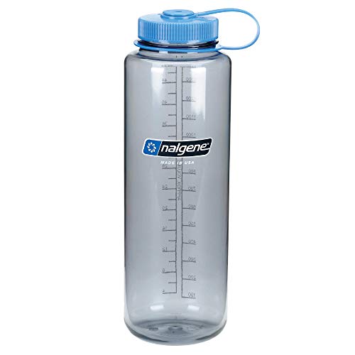 Nalgene 1,5L Bidón con Boca Ancha 1,5 l, Unisex Adulto, Gris, 1,5 litros