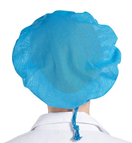 Nanxson Sombreros Unisex de Malla de Color sólido a Prueba de Polvo y Transpirables Sombreros Protectores de Taller CF9042 (3, Azul)