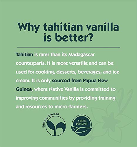 Native Vanilla Tahitian vainilla vainilla extracto grado B (10 vainas) Pacific Trader Premium granel vainilla frijoles frescos