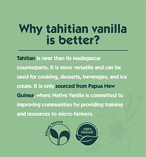 Native Vanilla - Vainas frescas de vainilla tahitiana - Semillas de grado A al por mayor - 10 vainas