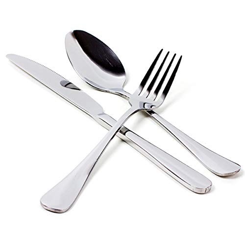 NATUCE 8PCS Cubiertos, Cubiertos de Camping de Acero Inoxidable, Picnic Cubiertos Trabajo, Cubiertos Oficina con Estuche de Neopreno, Cuchillo, Tenedor, Cuchara,Pajitas,Cepillo de Limpieza (C)