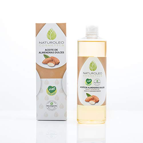 Naturoleo Cosmetics - Aceite Almendras Dulces NAT - 100% Puro y Natural Certificado - 500 ml