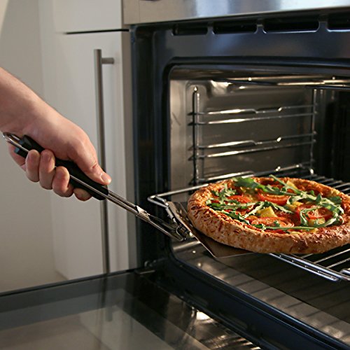 Navaris Pala de Pizza - Paleta de Horno Plegable 44 x 18.5 x 5.5CM - Espátula para Pizzas Superficie Grande de Acero Inoxidable para hornos y Parrilla