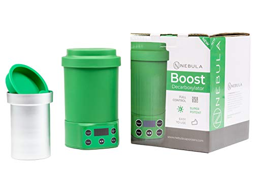 Nebula Boost Decarboxylator Machine para hierbas orales, sublinguales y tópicos, infusor de hierbas rápido y descarboxilación, silenciosa incluye contenedor sin lío con tapa de silicona