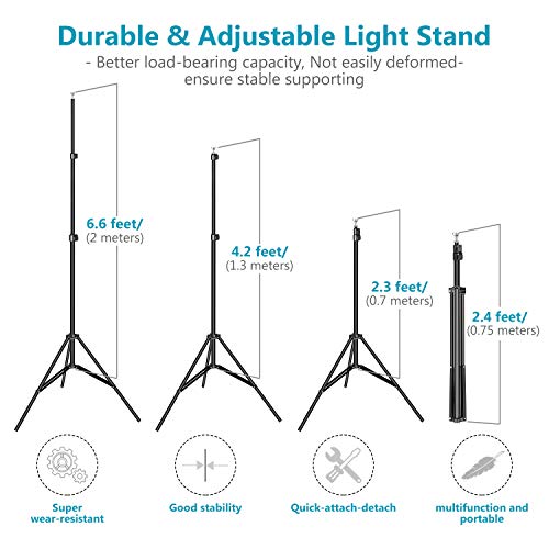 Neewer 2x3 Metros Kit de Soporte Estante de Fondo para Retrato, Fotografía de Producto y Grabación de Video