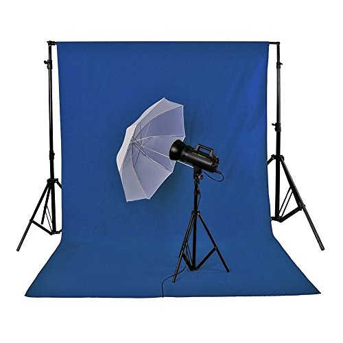 Neewer - Telón de Fondo para Estudio Fotográfico, Vídeo y Televisión, 100% Muselina Pura, Color Azul, Medidas 6 x 9 pies / 1,8 x 2,8 metros, Incluye únicamente el Fondo