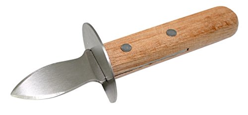 NERTHUS FIH 264 - Cuchillo para Ostras de Acero Inoxidable con base de madera