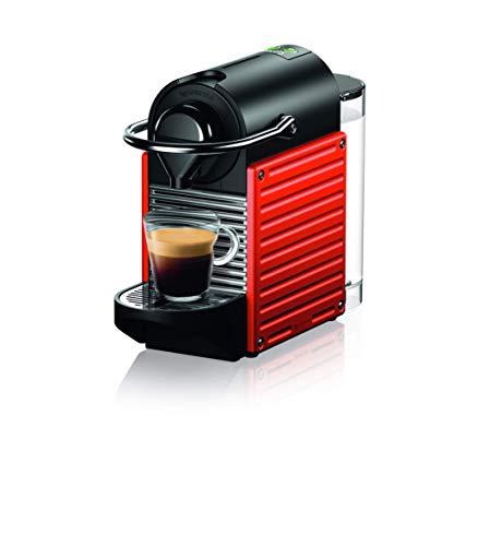 Nespresso Krups Pixie XN3045 - Cafetera monodosis de cápsulas Nespresso, 19 bares, apagado automático, color rojo naranja (Reacondicionado)