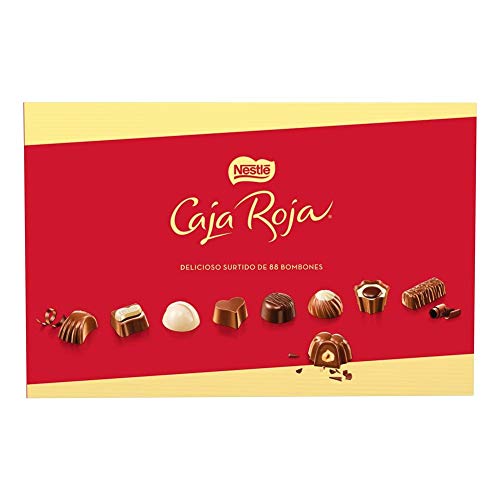 NESTLÉ CAJA ROJA Bombones de Chocolate - Estcuche de bombones 800 g