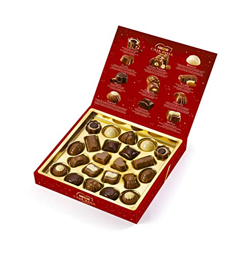 NESTLÉ CAJA ROJA Bombones de Chocolate - Estuche de bombones 200 g