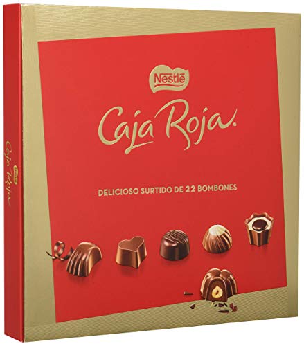 NESTLÉ CAJA ROJA Bombones de Chocolate - Estuche de bombones 200 g