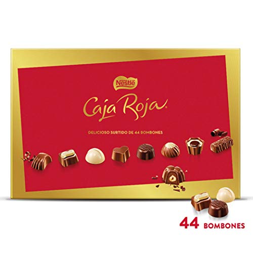 NESTLÉ CAJA ROJA  Bombones de Chocolate - Estuche de bombones 400 g