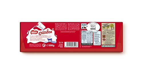 NESTLÉ EXTRAFINO Chocolate Con Leche - Tableta de Chocolate 300g