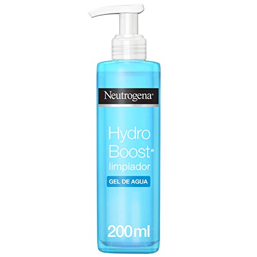 Neutrogena Hydro Boost Limpiador Gel de Agua, Elimina las Impurezas y el Maquillaje, 200 ml