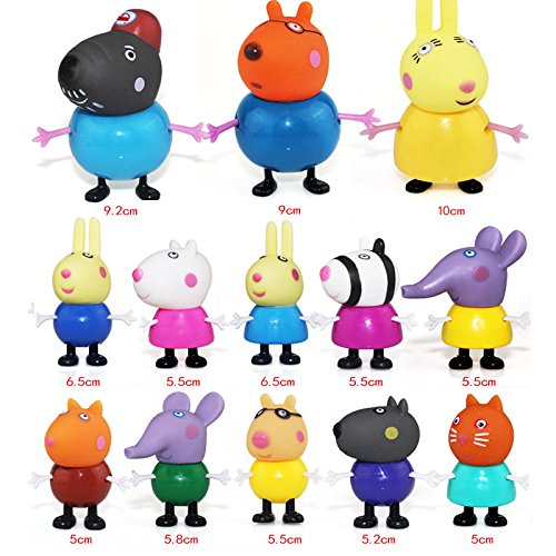 New 25 Pcs Peppa Pig Different Best Model Figure Toys For Kids