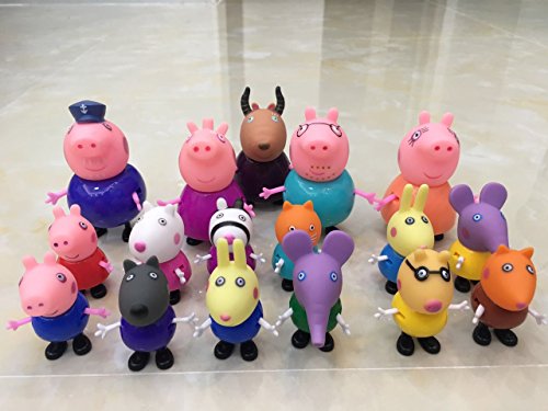 New 25 Pcs Peppa Pig Different Best Model Figure Toys For Kids