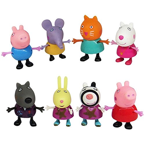 New 25 Pcs Peppa Pig Different Best Model Figure Toys For Kids