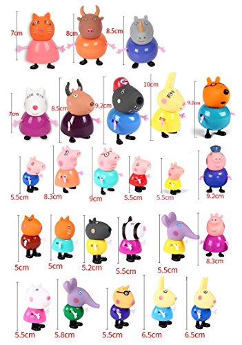 New 25 Pcs Peppa Pig Different Best Model Figure Toys For Kids