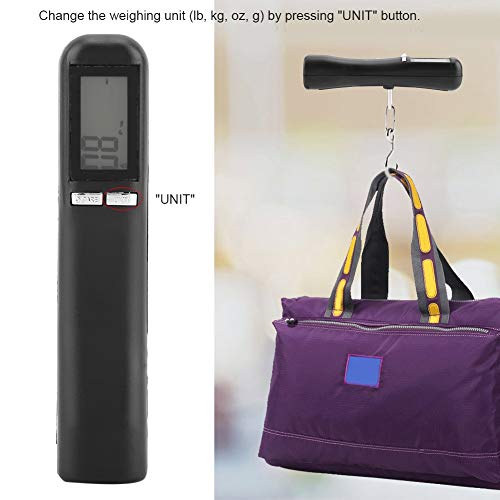 Niady 50kg / 10g Escala electrónica digital for colgar la maleta del equipaje escala portable