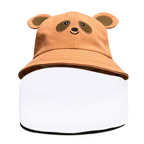 Niedliche Baby protección cubo, gorro de protección completa de la cara, dibujos animados, panda, pesca, camping, viajes, pesca, 48-54 cm