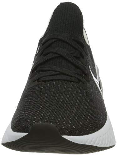 Nike W React Infinity Run FK, Zapatos para Correr para Mujer, Negro Gris Oscuro Blanco, 38 EU