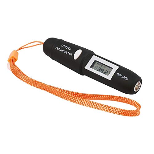 Niunion Termómetro infrarrojo, 1pc Pantalla LCD Digital Medidor de Temperatura Pluma Termómetro infrarrojo infrarrojo sin Contacto (Negro)