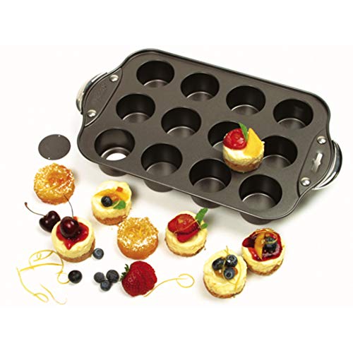 Norpro Antiadherente 12 Mini Tarta de Queso/Muffin Quiche Cupcake Molde Nueva