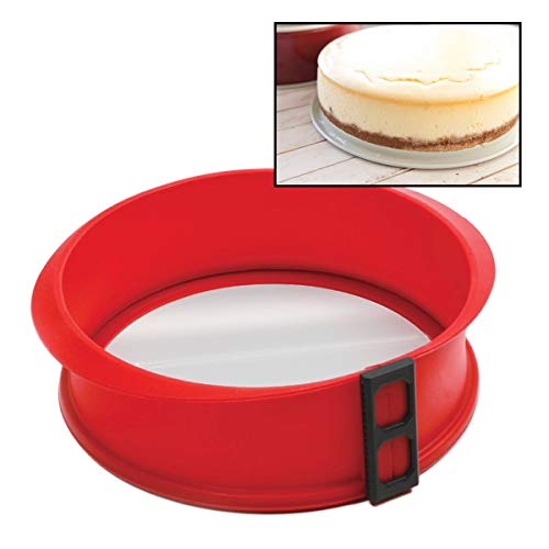 Norpro Silicone 9 Inch Diameter Springform Cheesecake Pan with Glass Base New