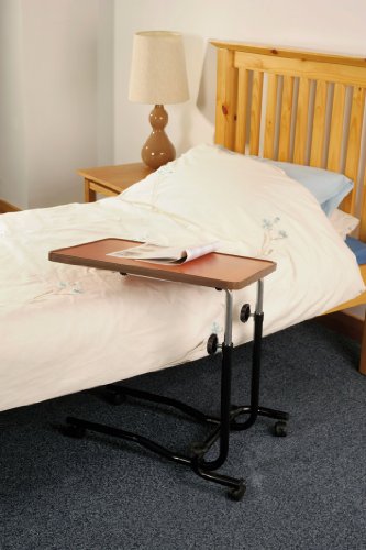 Nottingham Rehab Supplies NRS Mesa portátil con ruedas para cama