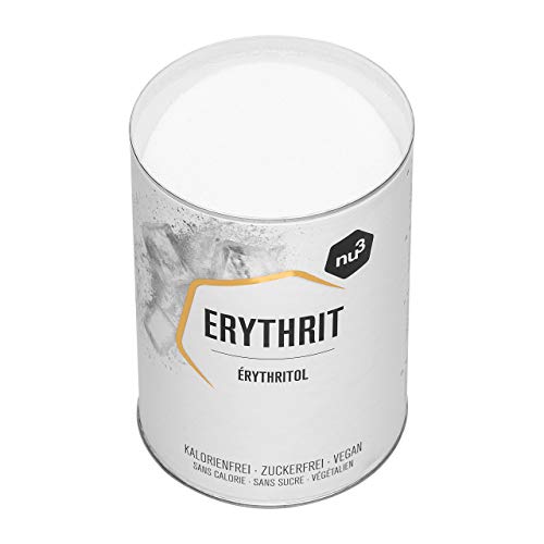 nu3 Eritritol Premium - Sustituto de azúcar polivalente - 750 g de enducolorantze erythrit sin calorías - Sin impacto sobre el índice de glicemia - Alternativa ideal para dietas, cocinar y repostería