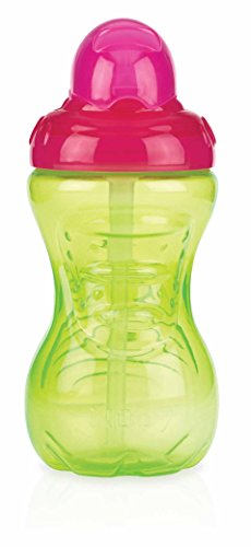 Nuby ID9929 - Vaso con pajita, 12+ m, 300 ml