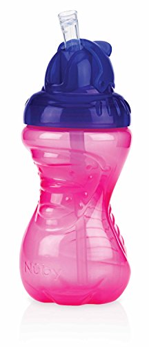 Nuby ID9929 - Vaso con pajita, 12+ m, 300 ml