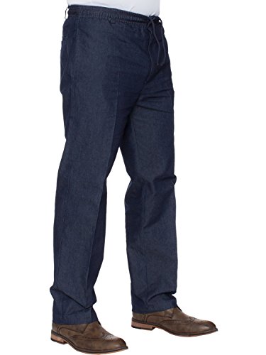 NUEVO Carabou hombre estilo informal formal Rugby Pantalones Con Cintura Elástica Tallas 32-60