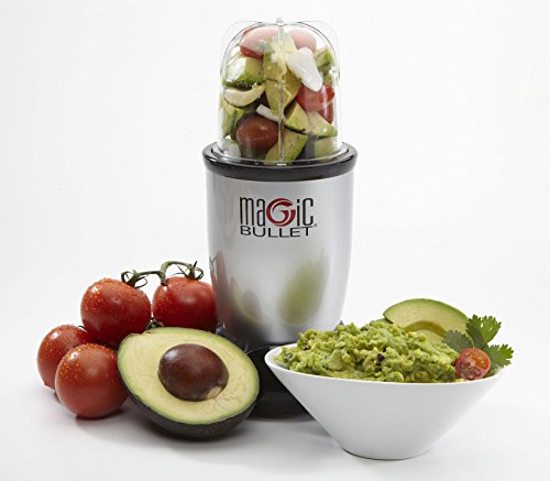 NutriBullet MBR1128 - Batidora de Vaso, Compacta de Alta Velocidad, para Smoothies de Frutas y Verduras, Plástico Libre BPA, 200 W, con Recetario en Español, Apto Lavavajillas, Gris