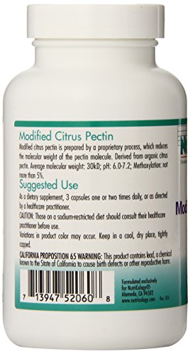 Nutricology Modified Citrus Pectin, Vegicaps, 120-Count