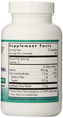 Nutricology Modified Citrus Pectin, Vegicaps, 120-Count