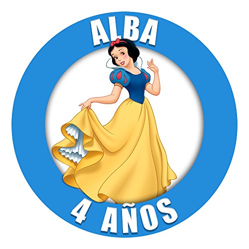 OBLEA de Papel de azúcar Personalizada, 19 cm, diseño de Disney Blancanieves