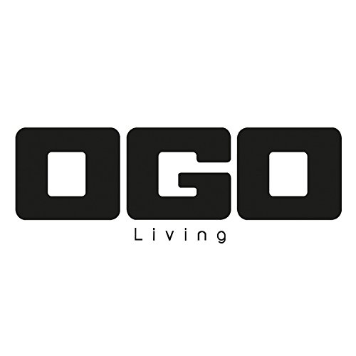 OGO LIVING 7931022 Olla 3L Blanca con Tapa Gris (gres, Roble, Blanc-Noir, 27 x 21,5 x 13 (cm)