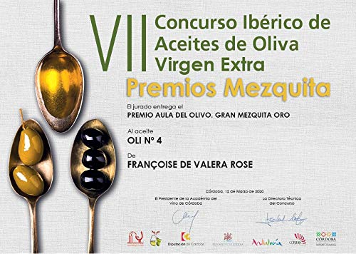 Oli 4 Aceite de Oliva Virgen Extra - Ecológico - Prensado en Frío, Cosecha Temprana, Salceña - Ganador Premio Gran Oro Mezquita 2020 - 250 ml