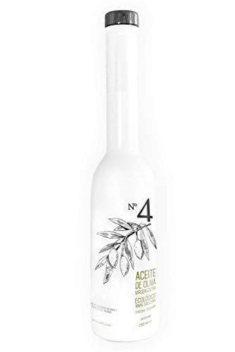 Oli 4 Aceite de Oliva Virgen Extra - Ecológico - Prensado en Frío, Cosecha Temprana, Salceña - Ganador Premio Gran Oro Mezquita 2020 - 250 ml