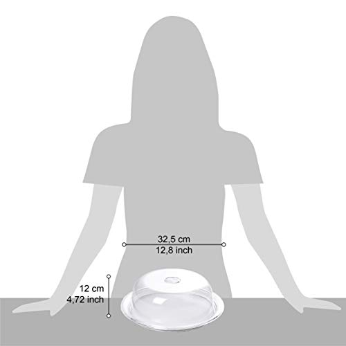 Omada Design Bandeja para pasteles con tapa abovedada, también adecuada paraonstrar sus creaciones, 25 cm de diámetro, Globo Line