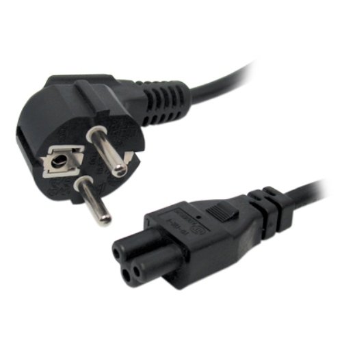 Omenex 491142 - Cable de alimentación (1.5 Metros, C6, CEE7/4), Negro