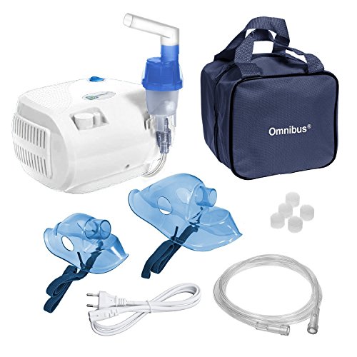 Omnibus BR-CN116B - Nuevo inhalador compresor Inhalador compacto para inhaladores bebe electrico (Blanco)