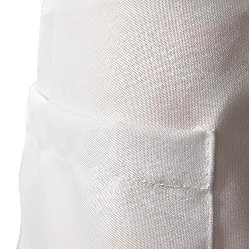 Onepicebest Bib Apron with 2 Pockets Cooking Kitchen Chef Women Men Aprons for Home Kitchen Kitchen Kitchen Kitchen Kitchen Kitchen Chef for Home Kitchen Coffee House,Black Funny Pug,White