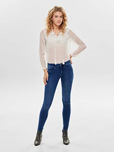 Only onlROYAL REG SKINNY JEANS PIM504 NOOS - Vaqueros Mujer, Azul (Medium Blue Denim), Talla alemana: 38/L30 (Talla fabricante: M)